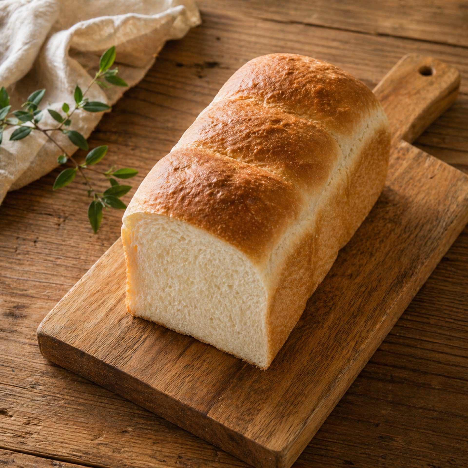 天然酵母の食パン